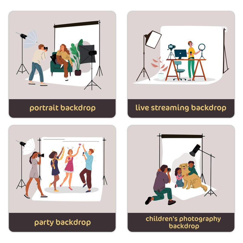 Kate 8X8ft Blue Abstract Backdrops for Photographers Dark Blue Purple Photo Portrait Background Studio Props - Image 5